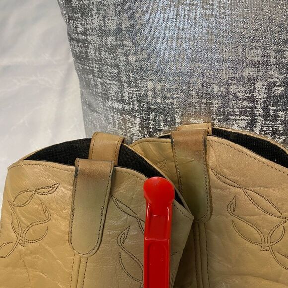 Laredo Tan Brown Tassel Pointed Toe Leather Western Rodeo Cowgirl Boots SZ 5.5M - Picture 11 of 11